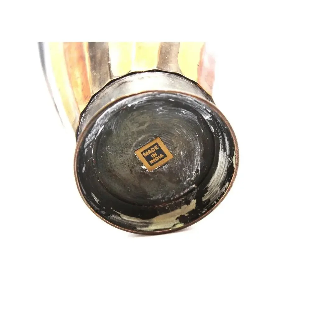 MCM Mixed Metal Brass Vase